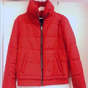 Red Puffer Jacket from Forever 21 size Medium